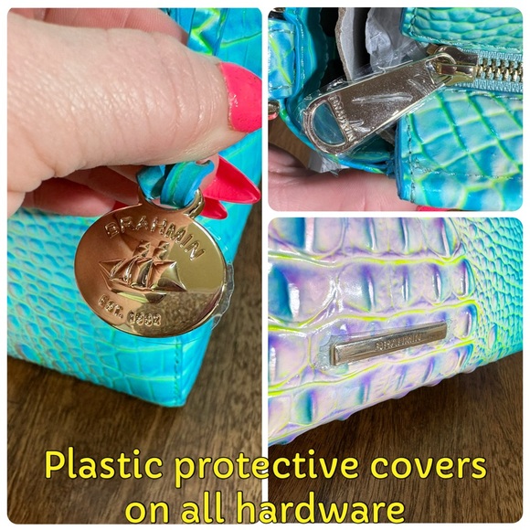 Brahmin NWT Hillary - Cotton Candy Ombré - 2 Perfect EYES both sides! - Picture 5 of 14